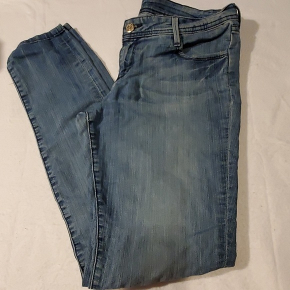 Bebe Blue Jean Skinny Leggings Womens 30 - Picture 3 of 5